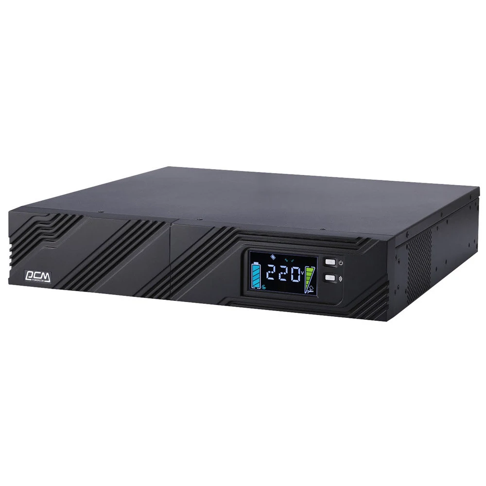 ИБП SPR-1000, линейно-интерактивный, 1000 ВA, 800 Вт, LCD, Rack/Tower, 8 розеток IEC320 C13 с резервным питанием, USB, RS-232, слот под SNMP карту, защита RJ45, ШхГхВ 428x453x84 мм, 18.3 кг/ UPS POW