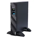 UPS POWERCOM SPR-1000, line-interactive, 1000 VA, 800 W, LCD, Rack / Tower, 8 IEC320 C13 sockets with redundant power supply, USB, RS-232, SNMP card slot, RJ45 protection, WxDxH 428x453x84 mm, 18.3