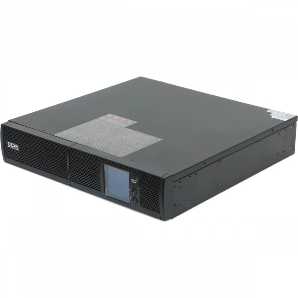 ИБП Powercom SNT-1000, 1000 Вт/1000 ВА, Rack/Tower, 6 розеток IEC320 C13 с резервным питанием, LCD, USB, RS-232, слот под SNMP карту, ШхГхВ 428х425х84 мм, вес 15.8 кг/ UPS Powercom SNT-1000, 1000 W