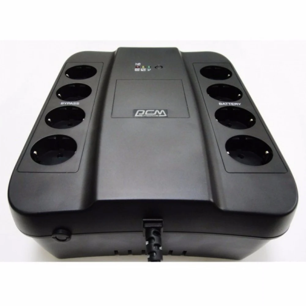 Источник бесперебойного питания Powercom Back-UPS SPIDER, Line-Interactive, 1000VA/550W, Tower, 8xSchuko outlets (4 surge & 4 batt), USB (688277)