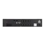 UPS POWERCOM SPR-1500, line-interactive, 1500 VA, 1200 W, LCD, Rack / Tower, 8 IEC320 C13 sockets with redundant power supply, USB, RS-232, SNMP card slot, RJ45 protection, WxDxH 428x453x84 mm, 20.5