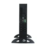 UPS POWERCOM SRT-1500A, line-interactive, 1500VA, 1350W, LCD, Rack / Tower, 8 IEC320 C13 sockets with redundant power supply, USB, RS-232, SNMP card slot, EPO, RJ45 protection, WxDxH 428x563x84mm.,