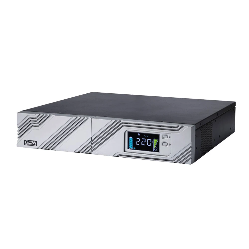 ИБП Smart King Pro+ SRT-3000A LCD, линейно-интерактивный, 3000ВА, 2700Вт, LCD, Rack/Tower, 8 розеток IEC320 C13 и 1 розетка C19 с резервным питанием, USB, RS-232, слот под SNMP карту, EPO, защита RJ