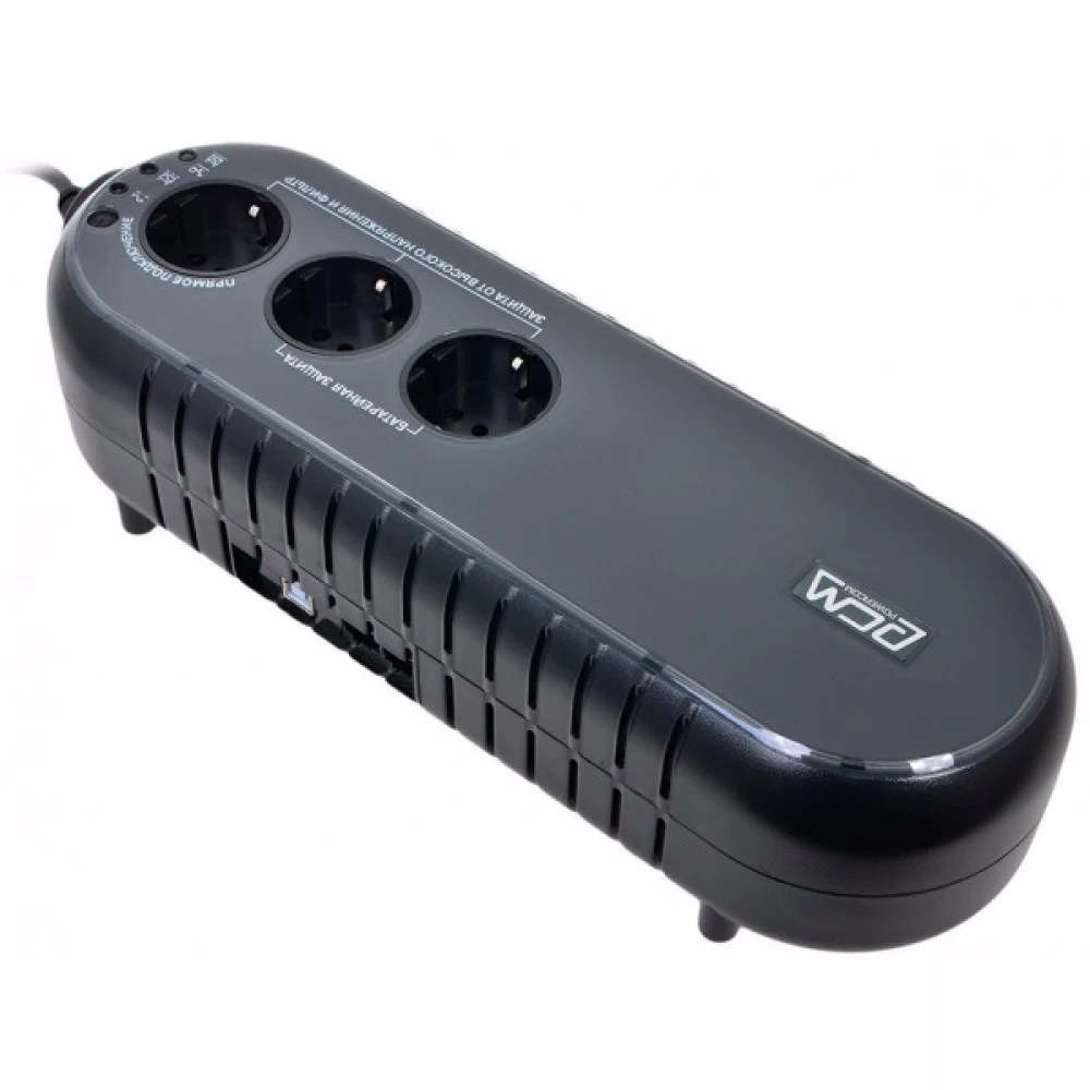Источник бесперебойного питания Powercom Back-UPS WOW, OffLine, 700VA/350W, Tower, 3xSchuko outlets(1 Surge & 2 batt), USB (37371) (существенное повреждение коробки)
