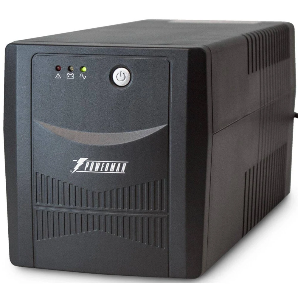 ИБП POWERMAN Back Pro 1050 PLUS, линейно-интерактивный, 1050ВА, 600Вт, 4 евророзетки с резервным питанием, USB, батарея 12В 7Ач 2 шт., 353мм х 149 мм х162мм, 10.3 кг./ UPS POWERMAN Back Pro 1050 PLU