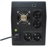 UPS POWERMAN Back Pro 1500, line-interactive, 1500VA, 900W, 4 eurosockets with backup power, battery 12V 9Ah 2 pcs., 380mm x 101mm x142mm, 10.7 kg.
