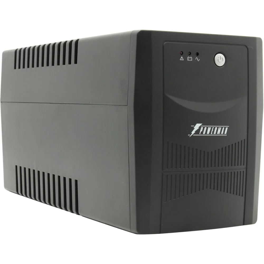 ИБП POWERMAN Back Pro 2000 PLUS, линейно-интерактивный, 2000ВА, 1200Вт, 4 евророзетки с резервным питанием, USB, батарея 12В 9Ач 2 шт., 380мм х 101мм х142мм, 11.5 кг./ UPS POWERMAN Back Pro 2000 PLU