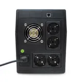 UPS POWERMAN Back Pro 2000 PLUS, line-interactive, 2000VA, 1200W, 2 eurosockets with backup power, USB, 12V 9Ah battery 1 pc., 380mm x 101mm x142mm, 11.5 kg.