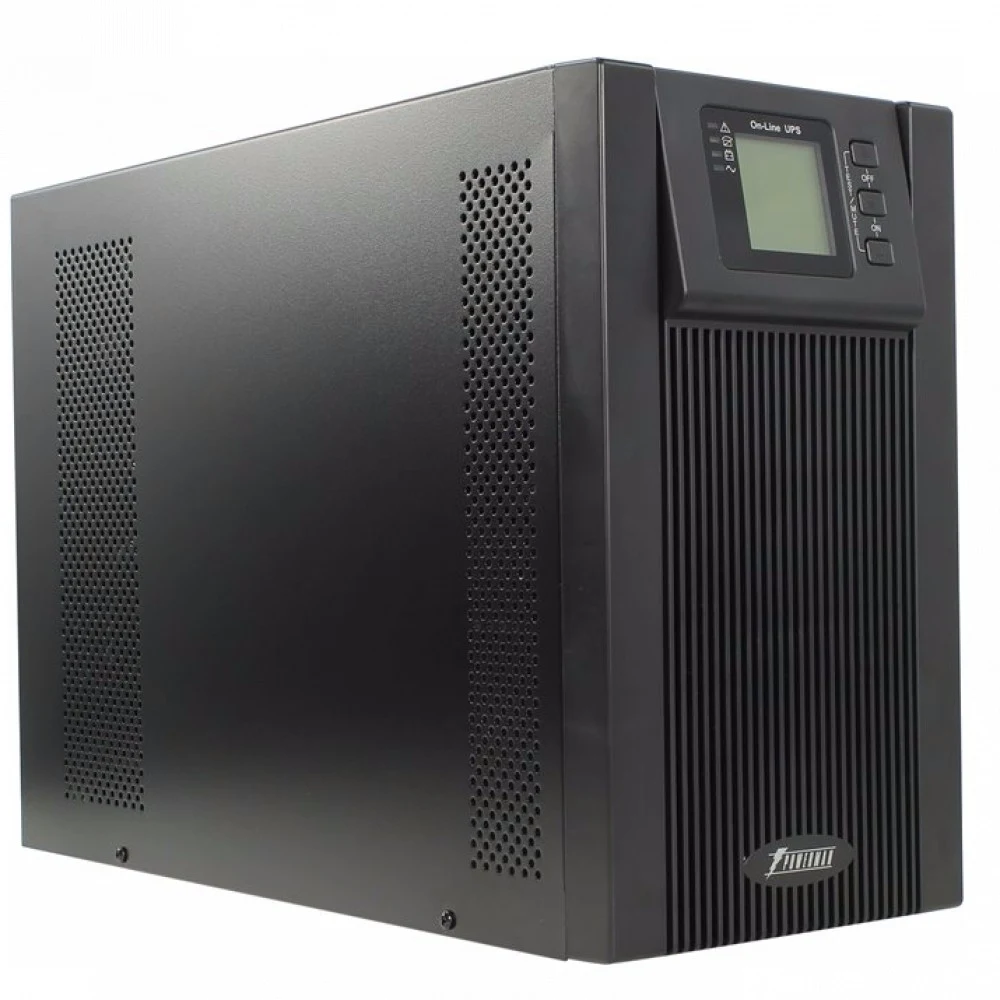 ИБП POWERMAN Online 2000, LCD, двойного преобразования, 2000ВА, 1800Вт, 3 евророзетки с резервным питанием, USB, RS232, слот SNMP, разъем EPO, батарея 12В 9Ач 4 шт., 191 х 460 х 337 мм., 20 кг./ UPS
