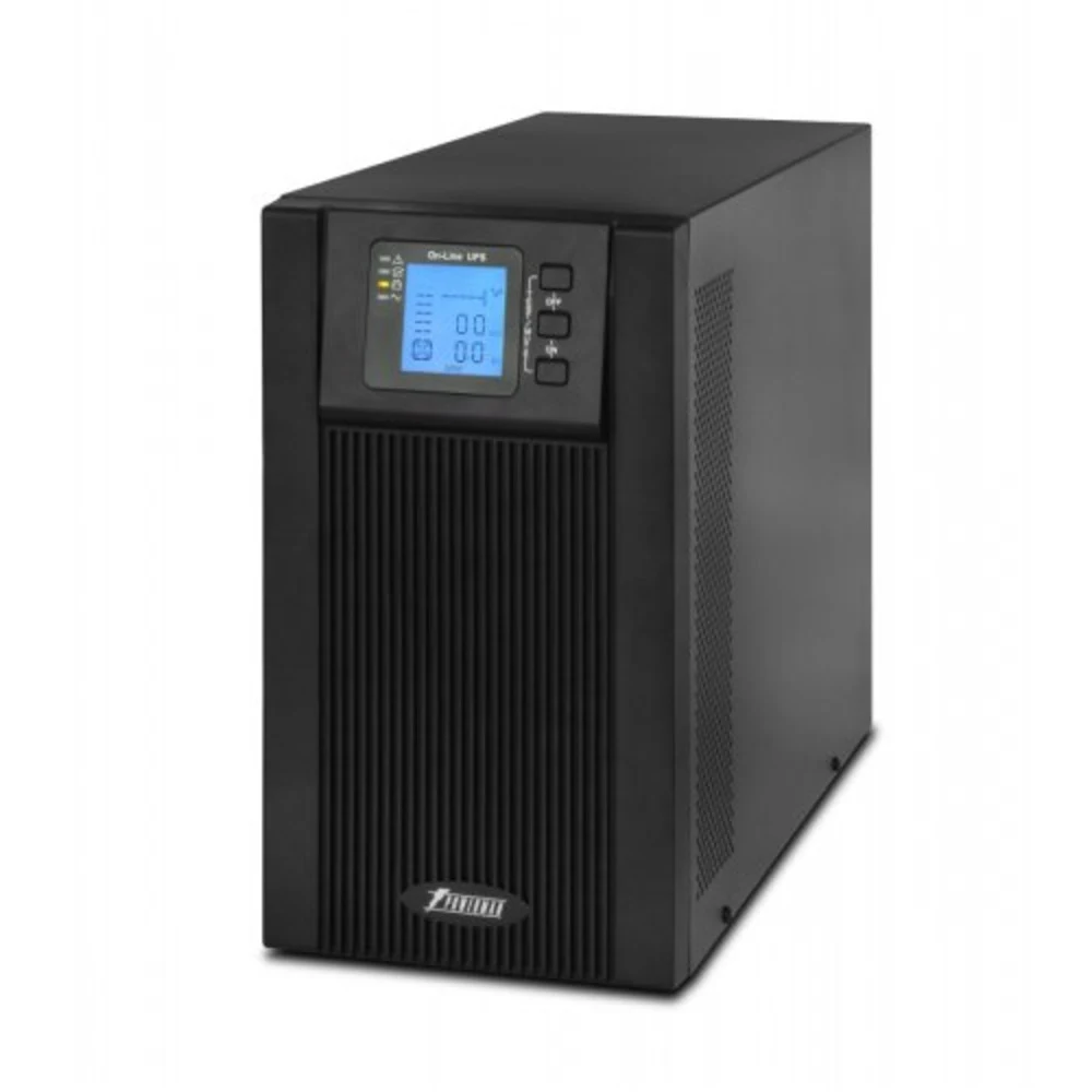 ИБП POWERMAN Online 2000 plus, LCD, двойного преобразования, 2000ВА, 1800Вт, 2 евророзетки с резервным питанием, USB, RS232, слот SNMP, разъем EPO, внешний блок батарей (в комплект не входит), 191 х