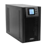 UPS POWERMAN Online 2000, LCD, dual conversion, 2000VA, 1800W, 2 eurosockets with backup power, USB, RS232, SNMP slot, RJ11 / RJ45 protection, external battery pack (not included), 215 х 315 х 475 m