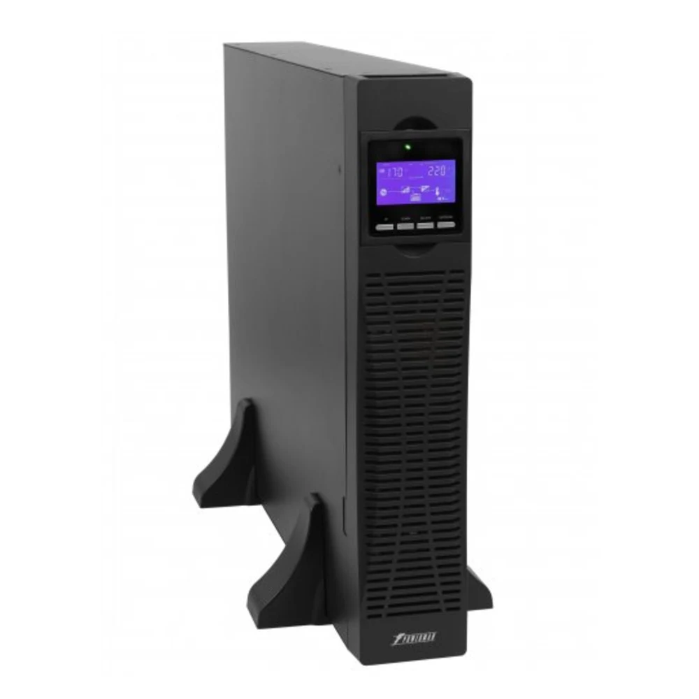ИБП POWERMAN Online 2000 RT, LCD, двойного преобразования, 2000ВА, 1800Вт, 8 розеток IEC 60320 C13, защита от КЗ, импульсных всплесков сети, перегрузки, разряда и перезаряда батареи. RJ11 / RJ45, US