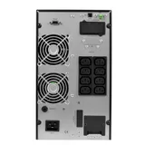 UPS POWERMAN Online 2000, LCD, double conversion, 2000VA, 1800W, 8 pcs IEC320 C13 with redundant power supply, USB, RS232, SNMP slot, EPO connector, battery 12V 9Ah 4 pcs, 1 cable C13/C14, 191 x 337