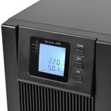 UPS POWERMAN Online 2000, LCD, double conversion, 2000VA, 1800W, 8 pcs IEC320 C13 with redundant power supply, USB, RS232, SNMP slot, EPO connector, battery 12V 9Ah 4 pcs, 1 cable C13/C14, 191 x 337