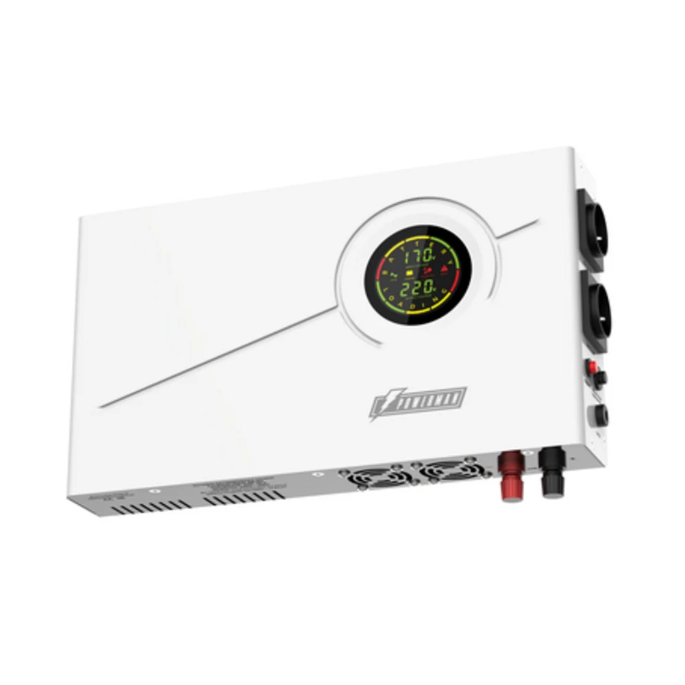 ИБП POWERMAN Smart 500 INV, линейно-интерактивный, 500ВА/300Вт, 140-275В, 2 евророзетки, внешняя батарея 12В от 33Ач до 200Ач (не входит в комплект поставки), ток заряда 10А, ЖК-дисплей, навесной, 4