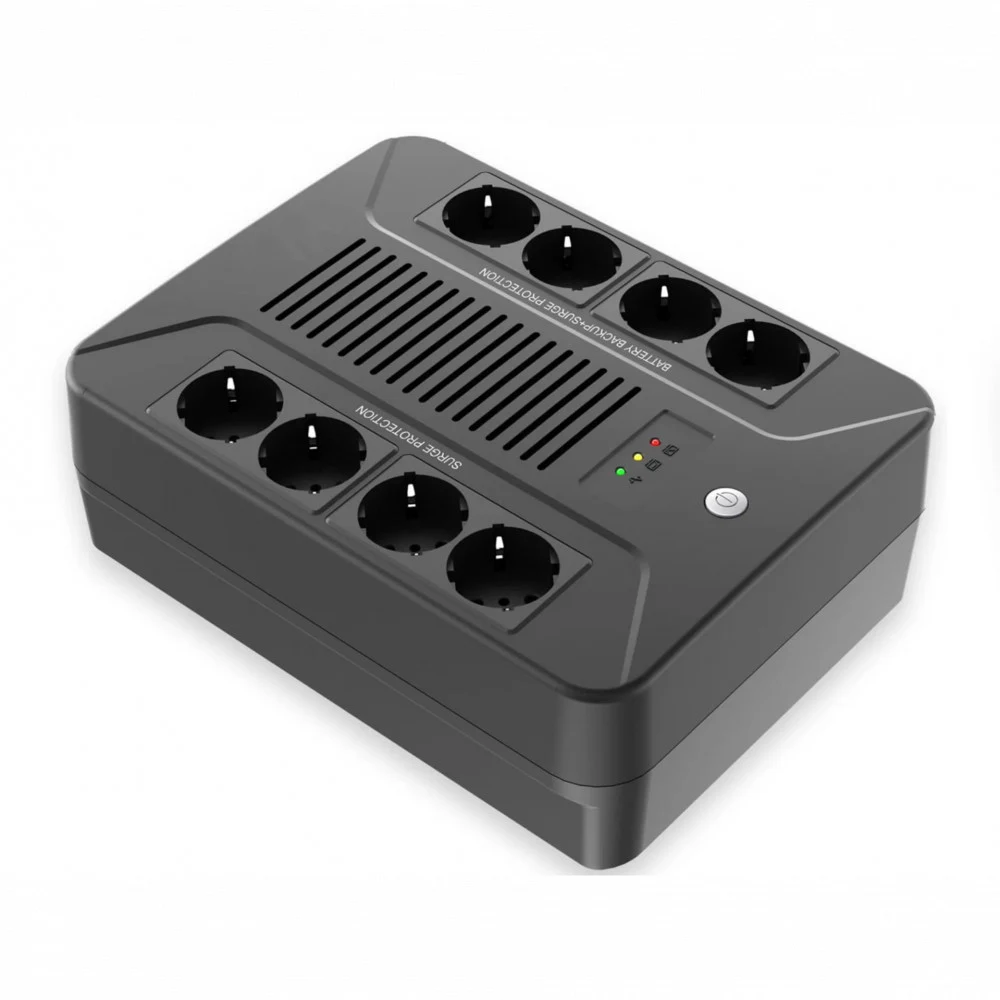 Источник бесперебойного питания Line-Interactive, 800 VA, LED, USB, 8 Schuko