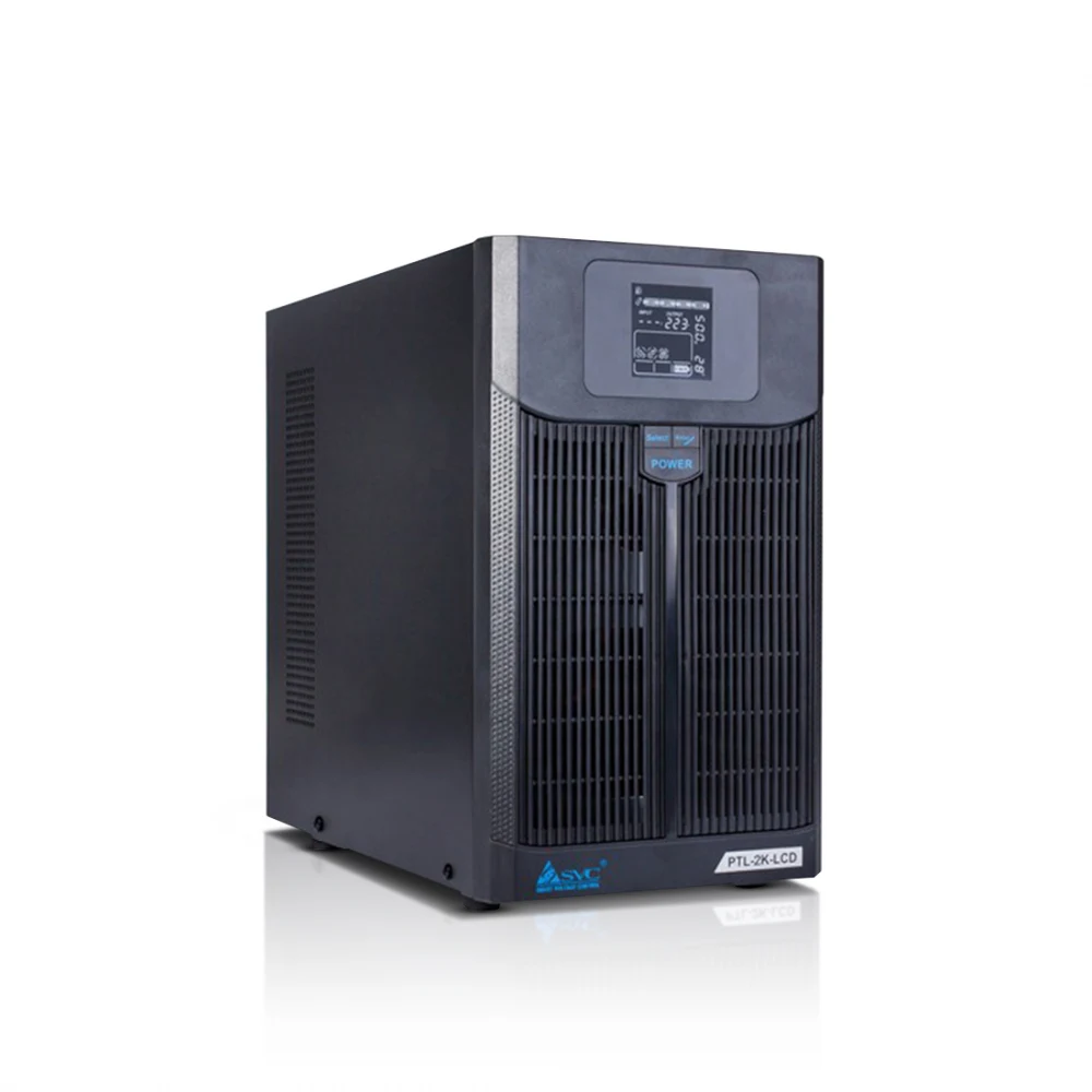 UPS SVC PTL-2K-LCD, 2000VA, 1400W, 4x12V/7.5Ah, AVR 145-275 V, USB, RJ45, Black