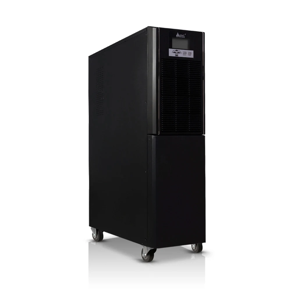 Источник бесперебойного питания, SVC, PTS-6KL-LCD, Мощность 6кВА/6кВт, PTS-серия, On-Line, LCD\RS-232, SMART, Диапазон работы AVR: 110-288В, Бат.: 12В/7Ач*16шт., Клеммная колодка, Вентилятор: 12см*1