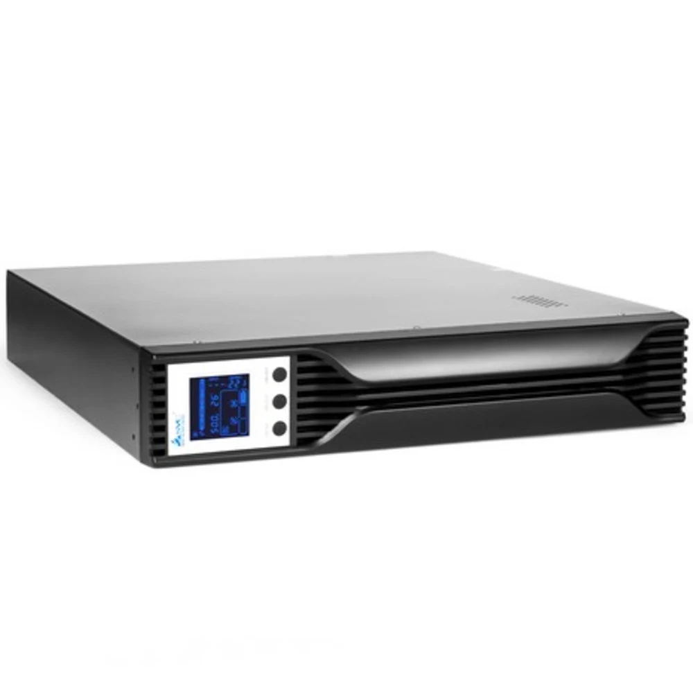 UPS, SVC, RTL-2K-LCD, (2000ВА/1400Вт), Стоечный 19'' 2U, RTL-серия, USB-SMART, Диапазон работы AVR: 145-275В, Бат.: 12В/7.5Aч*4шт., Вентилятор: 8cм*1шт., 2 вых., Чёрный. Cтоечные ИБП RTL-серии источ