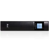 ИБП, SVC, RTU-1KL-LCD, (1000 ВА, 800 Вт), Стоечный 19'' 2U, RTU-серия, USB-SMART, Защита телефонной линии, Диапазон работы AVR: 145-275В, Бат.:7ач*2 шт., Подключение доп. бат. блоков: Есть, Вентилят