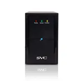 Источник бесперебойного питания, SVC, V-1200-L, Мощность 1200ВА/720Вт, Диапазон работы AVR: 165-275В, Бат.: 12В/7 Ач*2шт., 3 вых.: Shuko CEE7, Чёрный