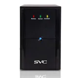 Источник бесперебойного питания, SVC, V-2000-L, Мощность 2000ВА/1200Вт, Диапазон работы AVR: 175-275В, Бат.: 12В/9Ач*2шт., 2 вых.: Shuko CEE7, Чёрный