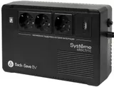 Systeme Electriс Back-Save, 400VA/240W, 230V, Line-Interactive, AVR, 3xSchuko, USB charge(type A), USB