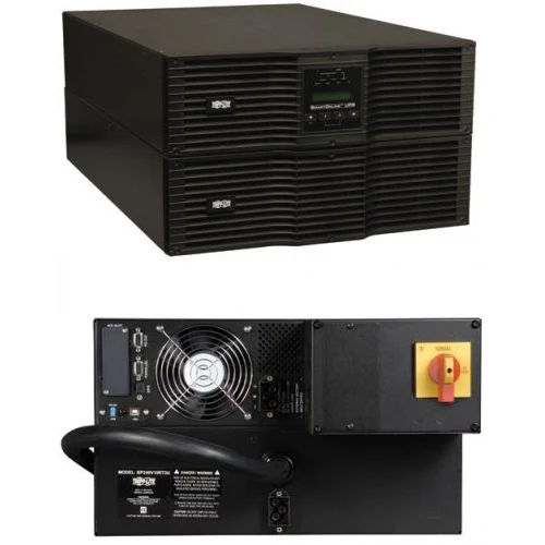 ИБП Tripp Lite SmartOnline SU10KRT3UHV (10000ВА/9000Вт), 1-фазный, онлайн с двойным преобразованием (10кВА (9кВт) / Rack 6U, tower / Силовые модули и блоки батарей с горячей заменой / Порты USB, RS2