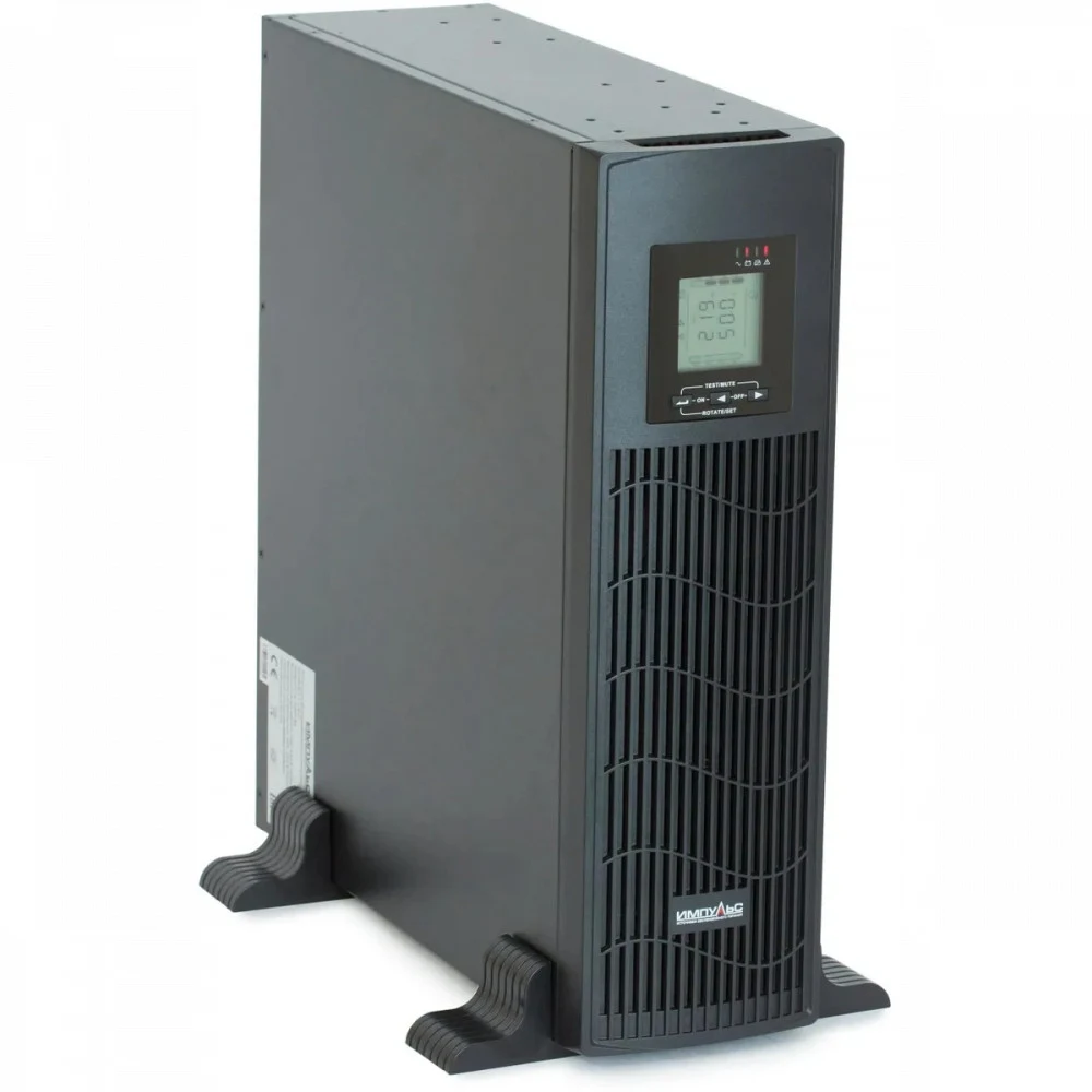 ИБП ИМПУЛЬС ЮНИОР ПРО 3000 R/T, 3000VA/2400W, 3U, L-INT, SIN, LCD, USB, RJ45/11, SL, C13x8