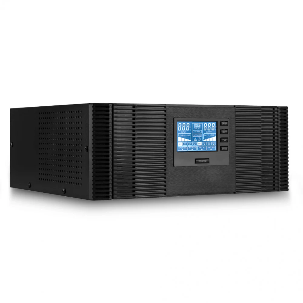 Инвертор, SVC, DI-800-F-LCD (800ВА/640Вт), Вход 12В и/или 220В, Выход 220В (Чистая синусоида на выходе), Диапазон работы AVR: 145-270В, USB-порт, Функция заряда батарей 15A, Чёрный Инвертор. Устройс