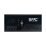 Инвертор, SVC, ES-1000-LCD, Мощность 1100ВА/800Вт, Вход 12В и/или 220В, Выход 220В (Чистая синусоида на выходе), Диапазон работы AVR: 154-264±3В, Функция заряда батарей 19A, Чёрный