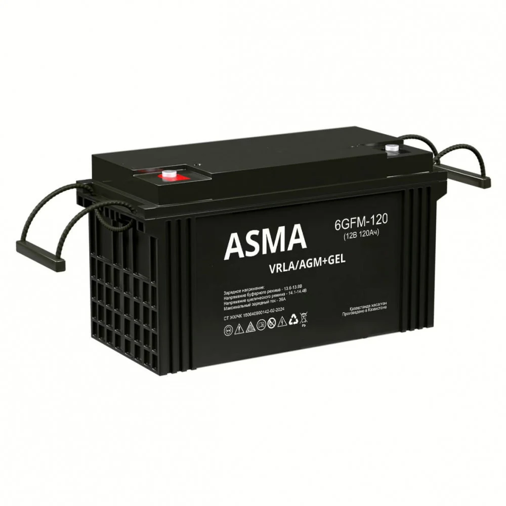 Аккумулятор ASMA GFM, 120 Ah, 407 х 174 х 233 (+2мм), 33,0кг., Болт М8