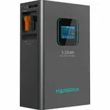 Литиевый аккумулятор LiFePO4, 25,6 В/204 Ач, новый элемент BYD, класс А MARSRIVA