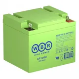 Аккумулятор WBR GP12400 Аккумуляторная батарея. Напряжение, B: 12.Емкость, Ач:40. Длина, мм:199. Ширина, мм:166 Высота, мм:171 Высота (с клеммами), мм:171. Вес, кг:13,5.Внутреннее сопротивление 7,5