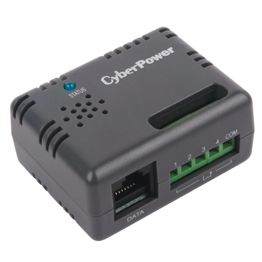Датчик окружающей среды CyberPower ENVIROSENSOR CARD для RMCARD. Позволяет контролировать до 4 других подключенных устройств, таких как дверные сигнализации, выключатели и системы безопасности.