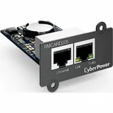 SNMP-карта, CyberPower, RMCARD205, Внутренняя установка ,Разъём: RJ45 , RJ45, Протоколы: IPv4/v6, SNMPv1/v3, HTTP/HTTPs, TCP/IP, UDP, DHCP, NTP, DNS, SMTP, SSH, SSL, TLS, Telnet, FTP и Syslog, Аутен