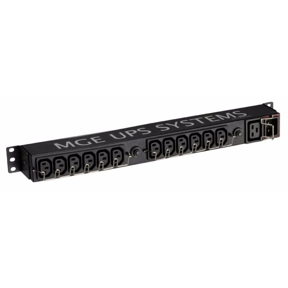 The block of distribution of food Eaton Flex Rack PDU EFLX12I, 1U, 16A, IEC320 C20 entrance, the output of 12 IEC320 C13 and 1 sockets the UEC320 C19 socket, 3.84 kW, ShhGhV 483kh80kh44mm., weight i