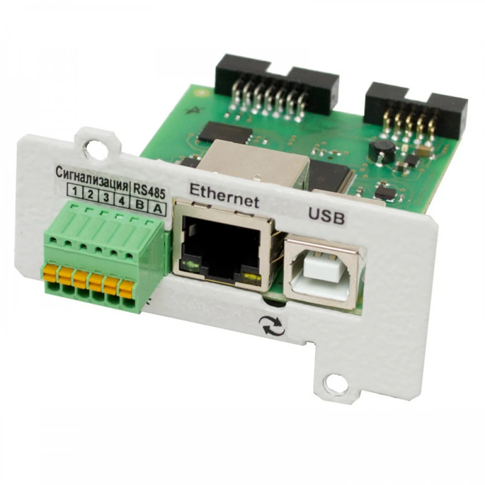 ШТИЛЬ Плата расширения: Ethernet, USB,конт 3 шт,SNMP/Modbus TCP/HTTP/SMTP/NTP/протокол Штиль, Е- mail /Trap-сообщ