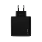 ttec SmartCharger Trio GAN 120W PD Travel Charger 2 USB-C+USB-A,Black