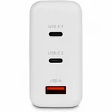 ttec SmartCharger Trio GAN 120W PD Travel Charger 2 USB-C+USB-A, white