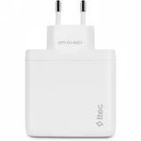 ttec SmartCharger Trio GAN 120W PD Travel Charger 2 USB-C+USB-A, white