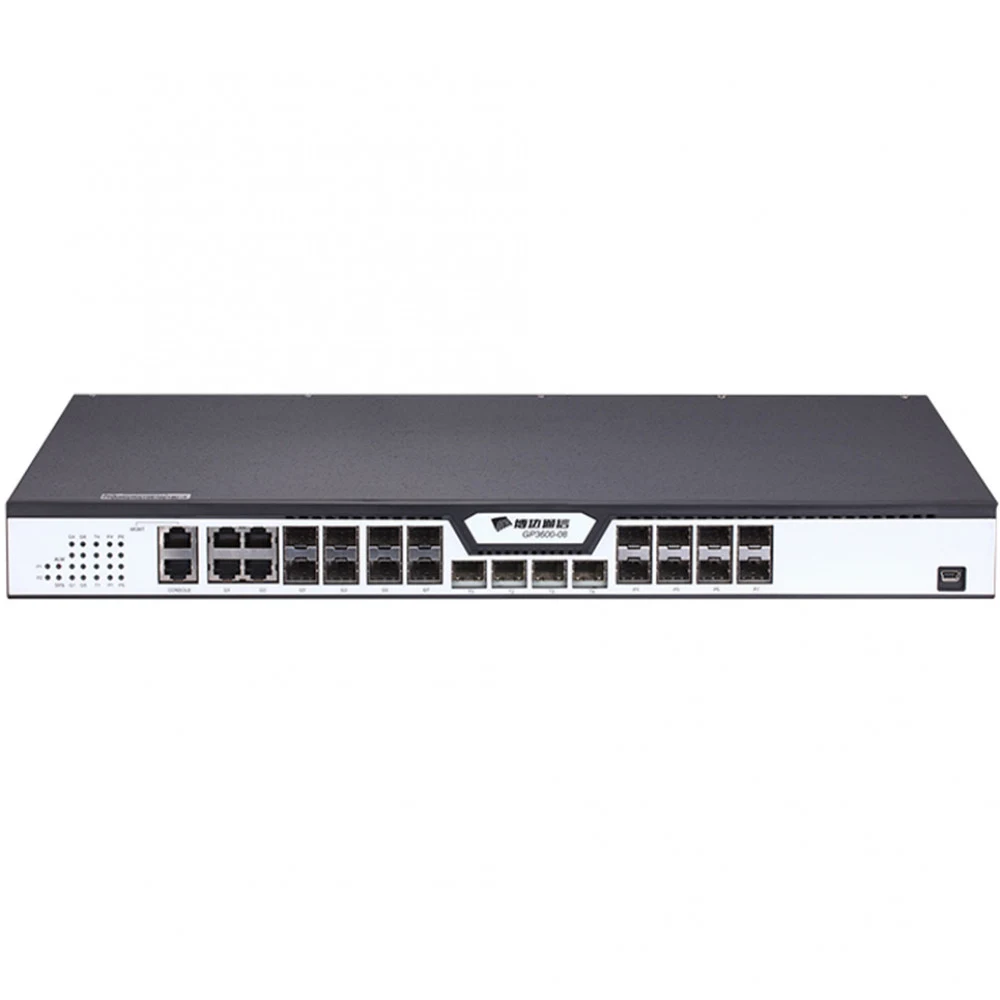 Станционный терминал OLT, BDCOM, GP3600-08B-2AC, 8 PON портов, 4 GE SFP портов, 4 GE SFP/RJ45 комбо порта, 4 10GE SFP+ портов, 2xAC 100-240V, 19-inch standard rack-mounted