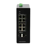 Коммутатор, BDCOM, IES200-LSTW2080P, Неуправляемый, 8 портов 10/100/1000М RJ45, PoE 802.3af/at, 2 порта SFP, DC 48-55В Dual RPS, -40+75°C, DIN-rail, без блока питания