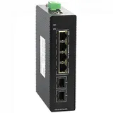 Коммутатор промышленный управляемый 2 порта SFP и 4 гигабит POE портов DC 48~55V -40~75°C - IES200-V25-2S4P