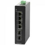 Коммутатор промышленный управляемый 2 порта SFP и 4 гигабит POE портов DC 48~55V -40~75°C - IES200-V25-2S4P