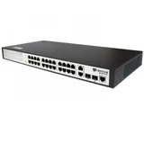 Коммутатор, BDCOM, S2228-B, Управляемый L2+, 24 порта 10/100M RJ45, 2 порта 10/100/1000M RJ45, 2 порта 100/1000М SFP, Стоечный 1U,