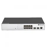 Коммутатор, BDCOM, S2510-C, Управляемый L2, 8 портов 10/100/1000M RJ45, 2 порта 1000М SFP, Без вентилятора, Настольный/стоечный