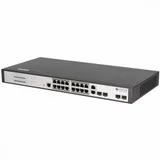 Коммутатор, BDCOM, S2520-P, Управляемый L2, 16 портов PoE (250W) 10/100/1000M RJ45, 2 комбо-порта 1000М SFP/RJ45, 2 порта 100/1000М SFP, Стоечный