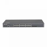 Коммутатор, BDCOM, S2900-24T4X, Управляемый L2+, 24 порта 10/100/1000M RJ45, 4 порта 10G SFP+, Без вентилятора, Стоечный