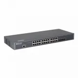 Коммутатор, BDCOM, S2900-24T4X, Управляемый L2+, 24 порта 10/100/1000M RJ45, 4 порта 10G SFP+, Без вентилятора, Стоечный
